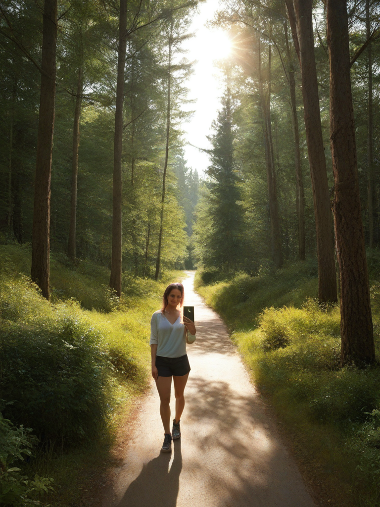 char sent an image  1girl, solo, outdoors